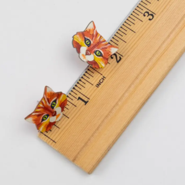 Cat Stud Earrings