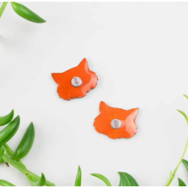 Cat Stud Earrings