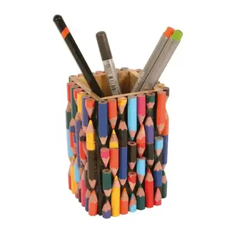 India Recycled Crayons Pen/Pencil Pot