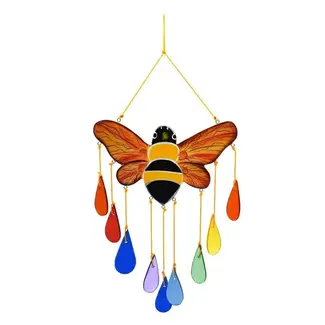 Indonesia Recycled Glass Mobile - Bee
