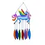 Indonesia Recycled Glass/Wood Mobile - Unicorn