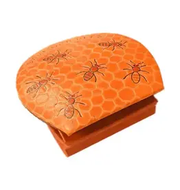 India Save Our Bees Leather Coin Purse, India