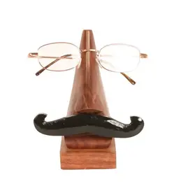 India Nose w/ Moustache Glasses Stand, India