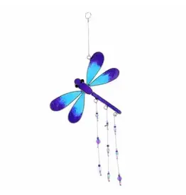 Indonesia Recycled Glass Suncatcher - Dragonfly, Indonesia
