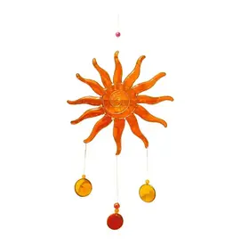 Indonesia Recycled Glass Suncatcher - Sun, Indonesia