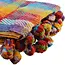 Recycled Material Throw Blanket - Multicolour Checks