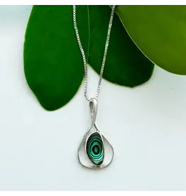 Indonesia Love & Sunshine Abalone Necklace - Sterling Silver