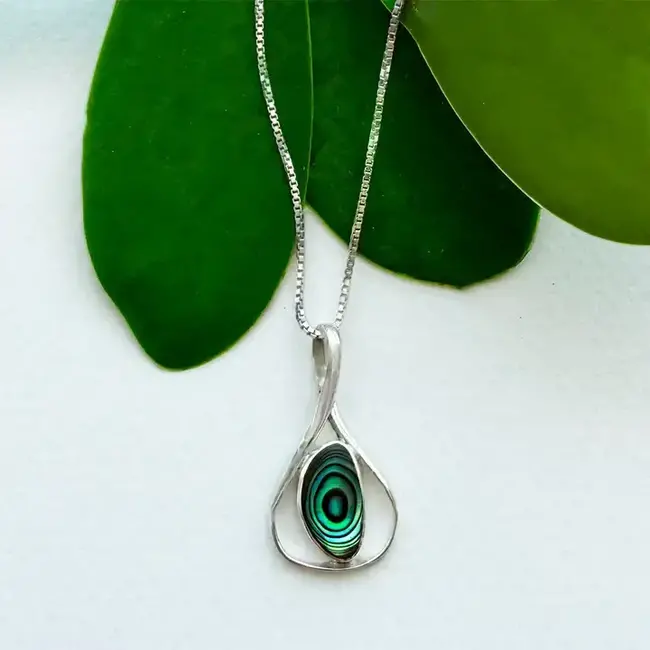 Love & Sunshine Abalone Necklace - Sterling Silver