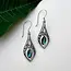 Indonesia Earrings  - Dewdrop Abalone, Sterling Silver