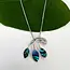 Abalone Leaf Necklace - Sterling Silver