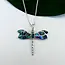 Indonesia Necklace - Abalone Dragonfly Sterling Silver