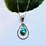 Indonesia Abalone Teardrop Necklace - Sterling Silver