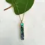 Indonesia Abalone Bar Necklace - Brass