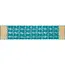 Ghana Water Hyacinth & Orbit Teal Table Runner (16x65)