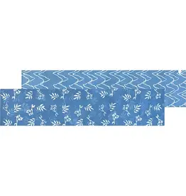 Ghana Reversible Table Runner - Stone Blue Forage (19x91)