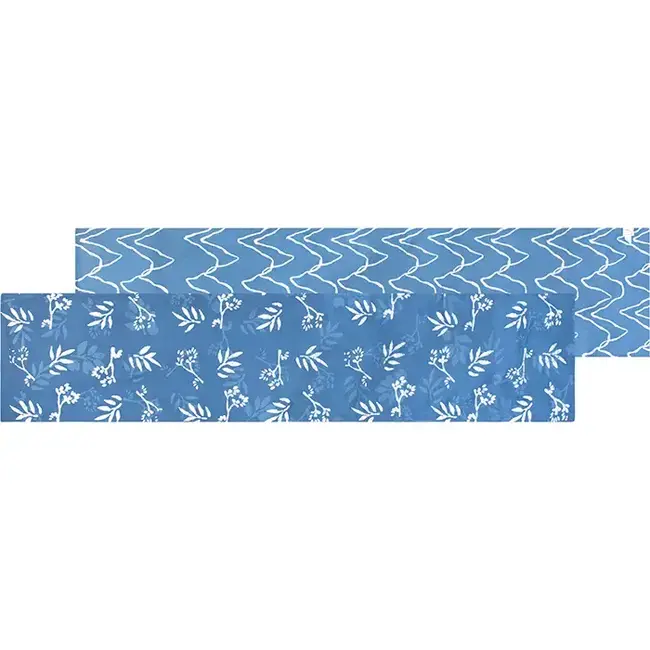 Reversible Table Runner - Stone Blue Forage (19x91)