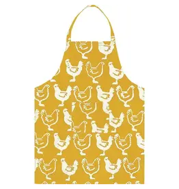 Ghana Reversible Apron - Gold Chickens