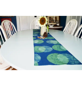 Ghana Reversible Table Runner - Eclipse Green (19x91)