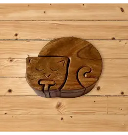 India Cat Puzzle Box