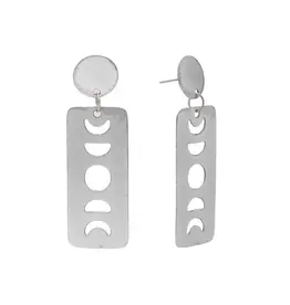 India Moon Phase Post Earrings