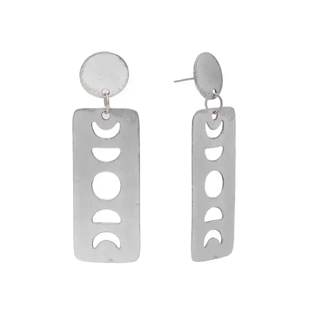 Moon Phase Post Earrings