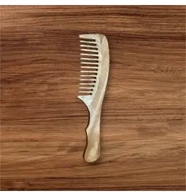 India Neem Wood Comb w/ Handle