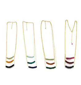 India Upcycled Sari Bead Multi-Strand Necklace
