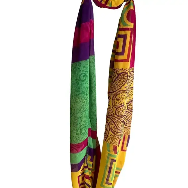 Sari Fabric Infinity Scarf, India