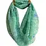 India Sari Fabric Infinity Scarf, India