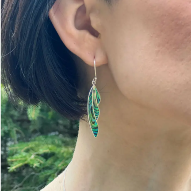 Earrings  - Falling Leaves, Sterling Silver
