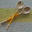 Indonesia Capiz & Durian Wood Server - Turmeric