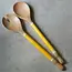 CLEARANCE Capiz & Durian Wood Server - Turmeric