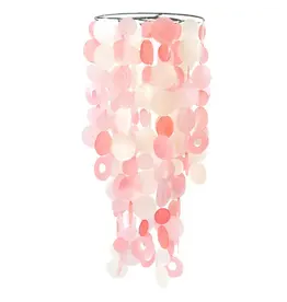 Indonesia Capiz Chandelier - Pretty in Pink