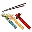 Palm Wood Chopsticks in Fabric Wrap