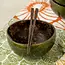 Palm Wood Chopsticks in Fabric Wrap