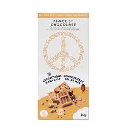 Canada Peace By Chocolate -  White w/ Caramel, Sea Salt & Confections 46g