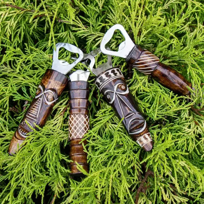 Tiki Bone Bottle Opener