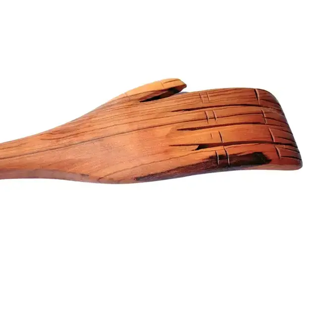 Hand-Carved Olive Wood Back Scratcher