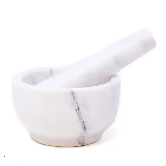 White Marble Mortar & Pestle