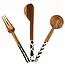 CLEARANCE Olive Wood Appetizer Utensils (Set of 3)