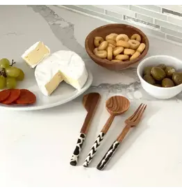 Kenya Olive Wood Appetizer Utensils (Set of 3)