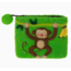 Monkey Felt Coin Zipper Pouch