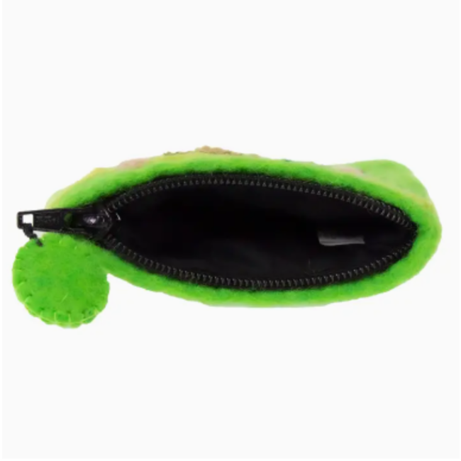 Monkey Felt Coin Zipper Pouch