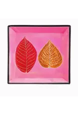 Kenya Pink Leaves Soapstone Dish