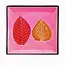 Pink Leaves Soapstone Dish