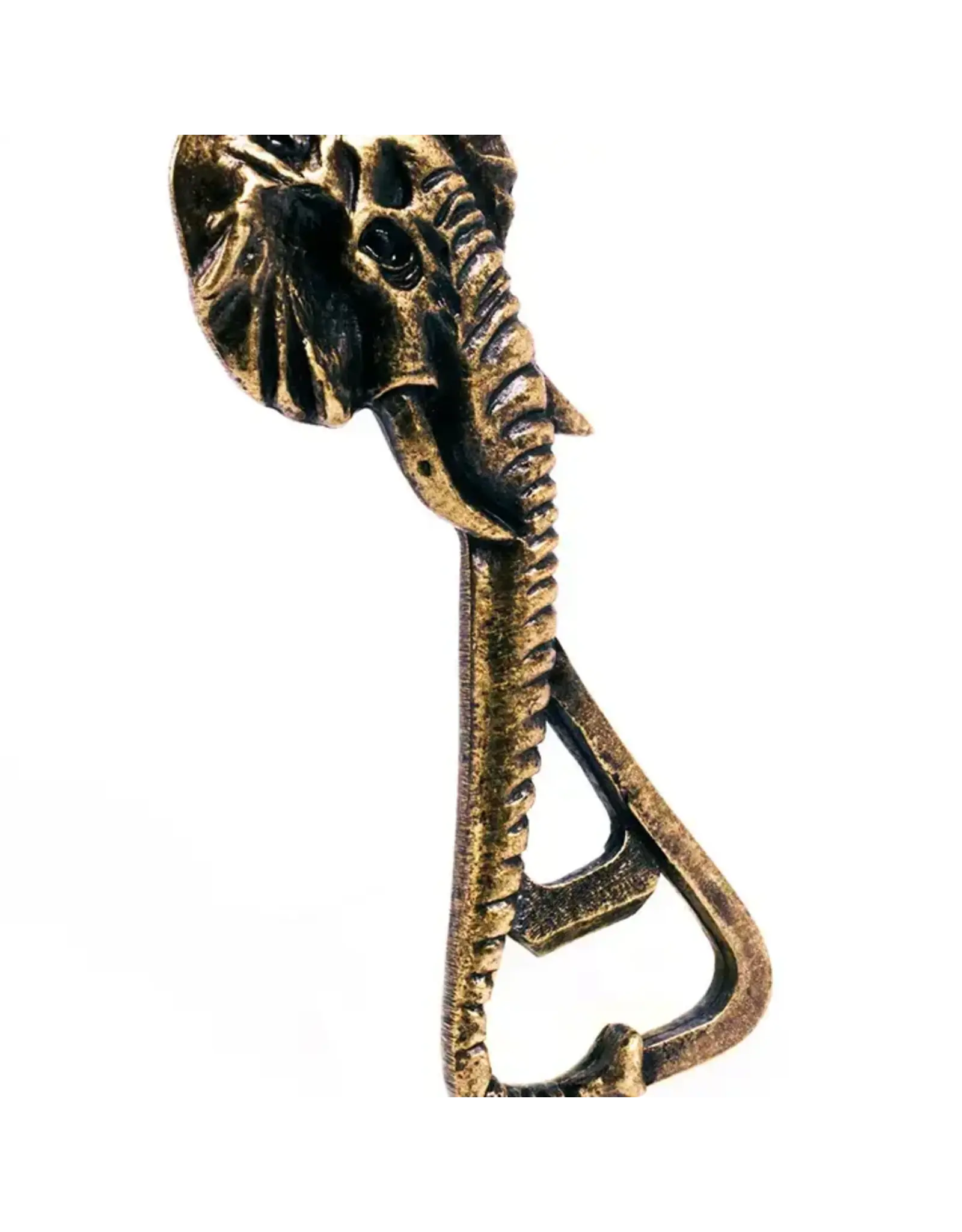 South Africa Elephant Trunk Brass Bottle Opener