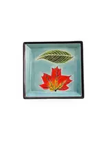 Kenya Aqua Leaves Soapstone Dish