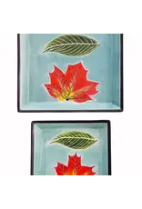 Kenya Aqua Leaves Soapstone Dish