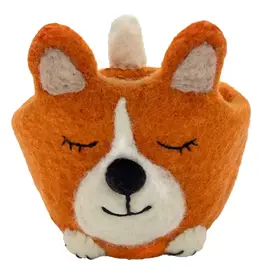 Nepal Corgi Felt Pot