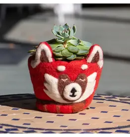 Nepal Red Panda Felt Pot